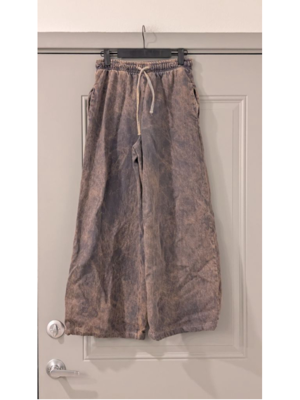Zara Wide Leg Pants in Washed Brown